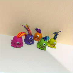 Monster Stress-Relief Puzzle Toy with Hair-Pulling Feature