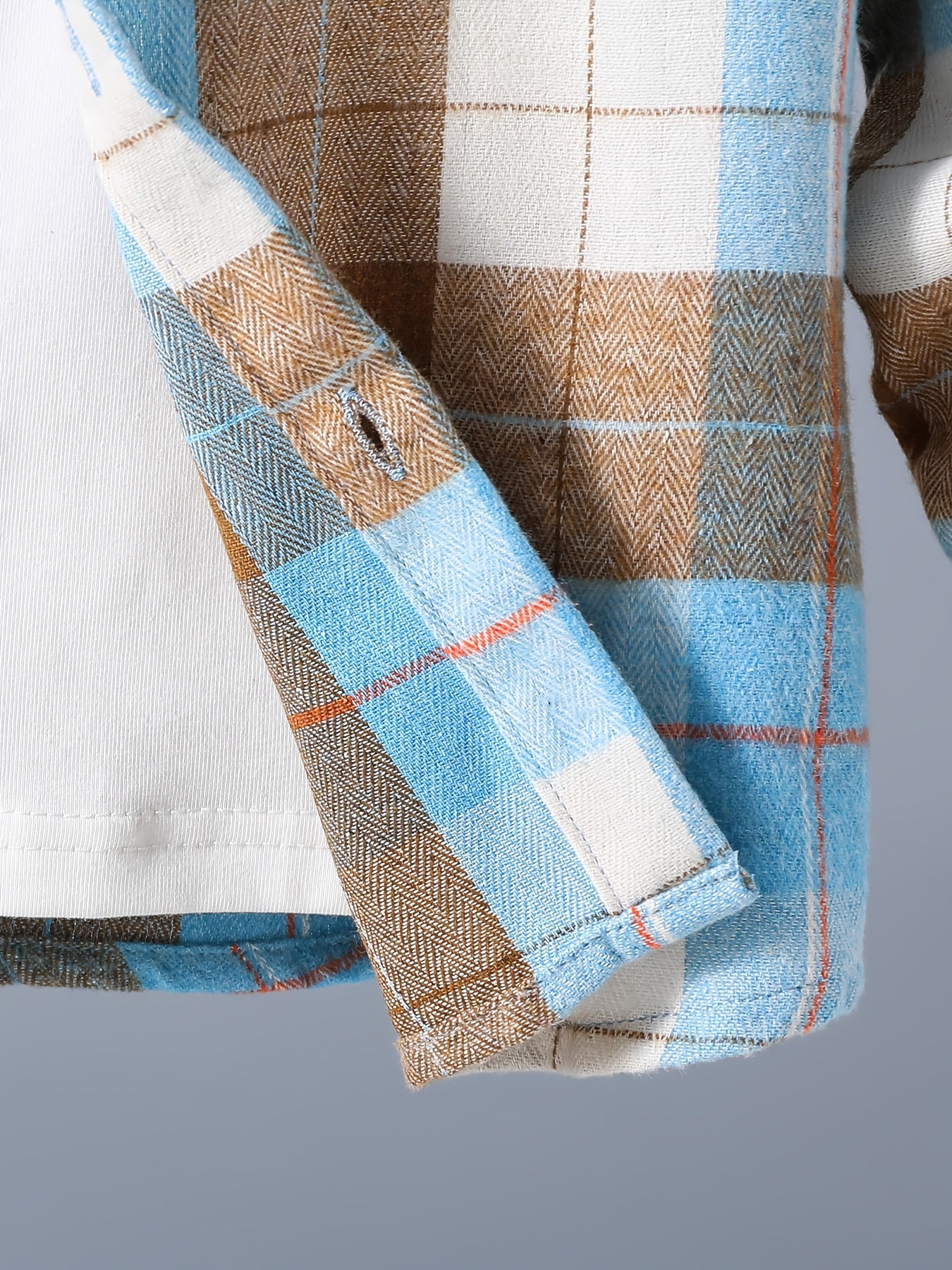 Toddler Boys Plaid Button Down Shirt Long Sleeve Outwear Jacket
