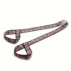 Colorful Yoga Mat Strap TPE Durable Storage Sling 2 in 1 Fitness Stretching