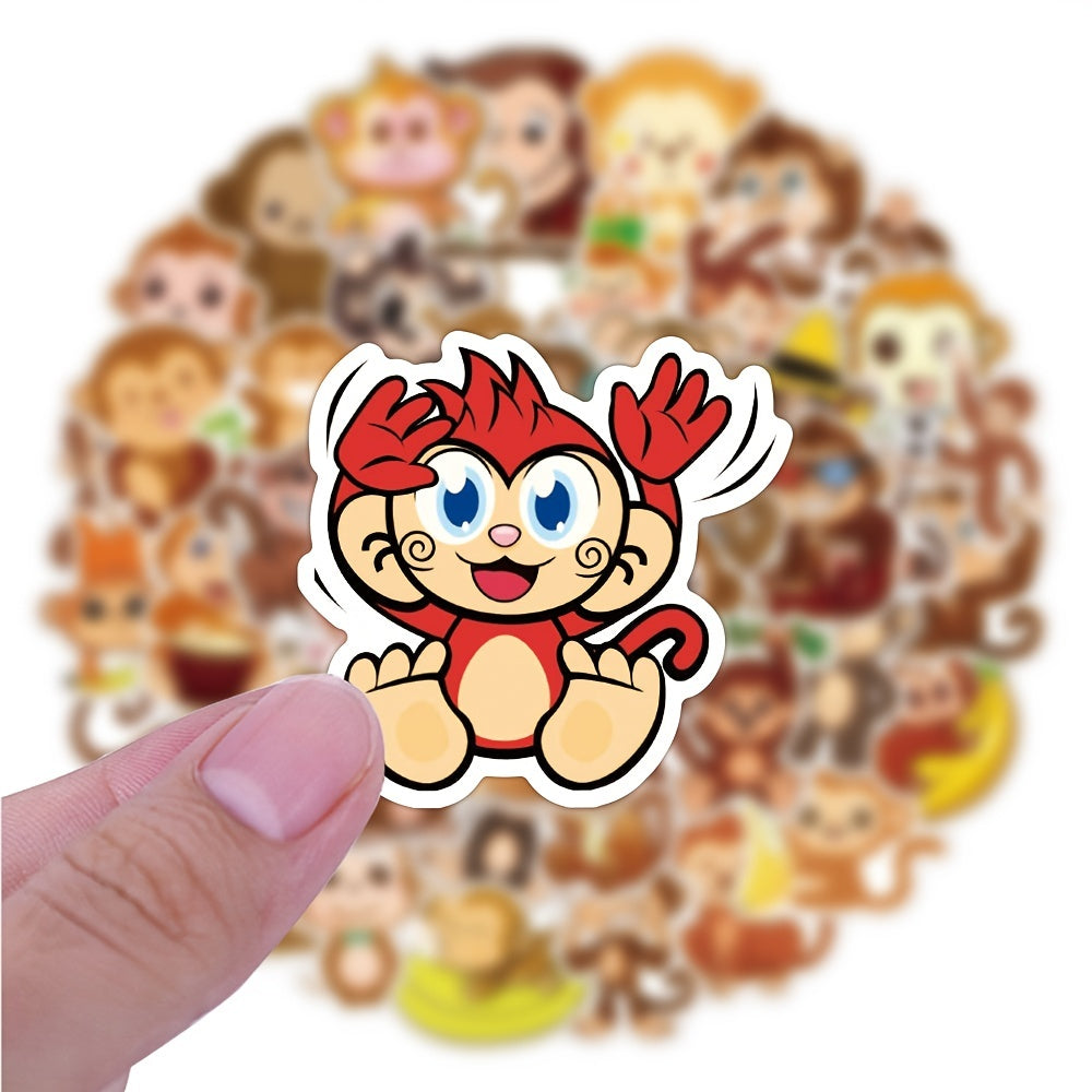 50pcs Monkey Doodle Waterproof Sticker DIY Creative Toys