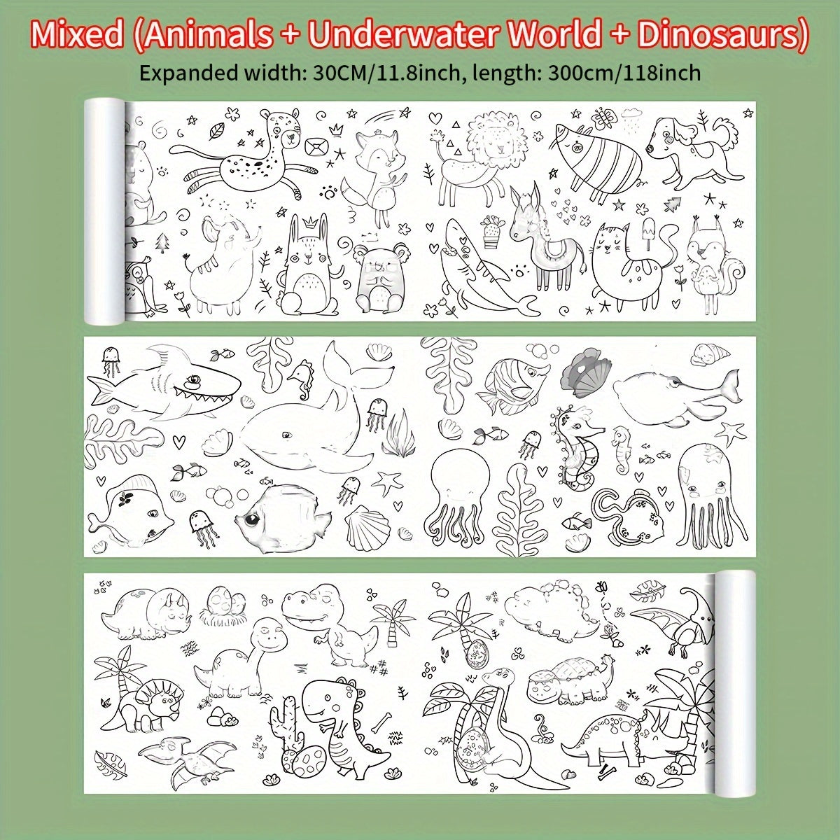 Creative Doodle & Painting Roll for Ages 3 Develop Creativity and Motor Skills