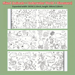 Creative Doodle & Painting Roll for Ages 3 Develop Creativity and Motor Skills
