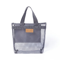 Portable Beach & Swimming Mesh Bag w/ Shower Organizer