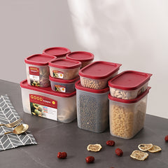 4pcs Fresh-keeping Box Set Kitchen Storage Portable Grain Storage Box