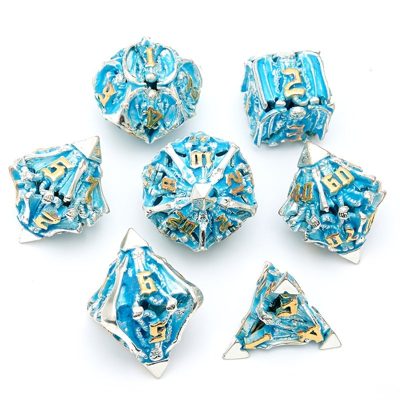7pcs Punk Style Squid Monster Dices Hollow Polyhedral Dice Set