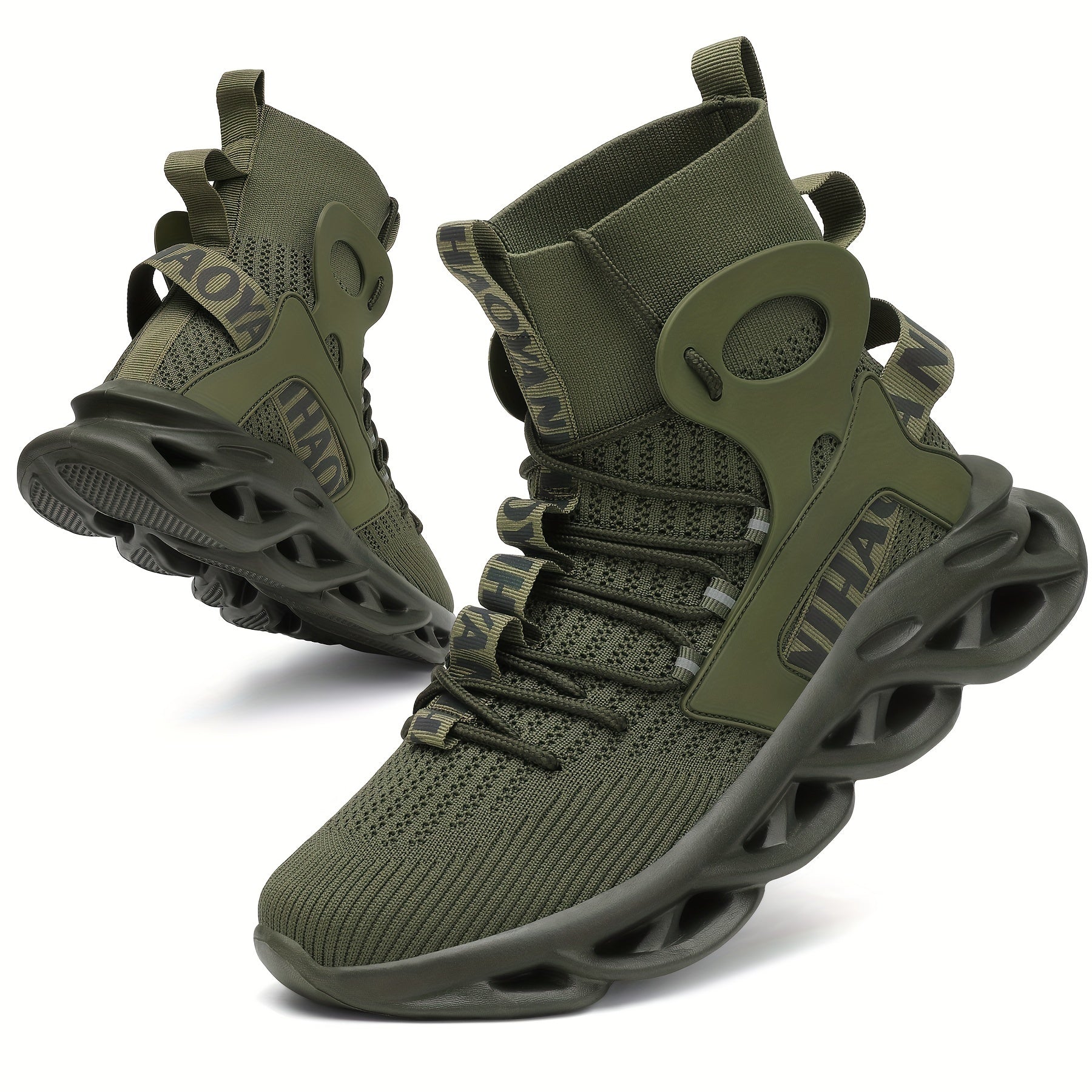 Men's High Top Blade Sneakers for Jogging Tennis Gym
