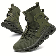 Men's High Top Blade Sneakers for Jogging Tennis Gym