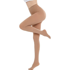 3 Pack Opaque Elastic Tights Slim Footed Pantyhose Women's Stockings