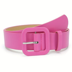 Stylish Square Buckle Candy Belt for Women