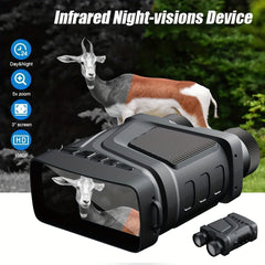 5X Zoom Infrared Night Vision Binoculars 1080P 300M for Camping