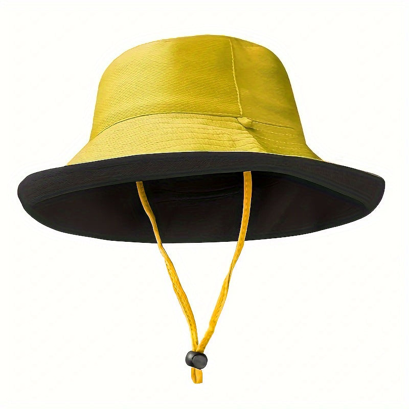 UV Protection Sun Hat Solid Bucket Hat Women Sunshade Fishing Boonie Hat
