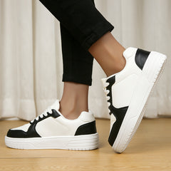 Women's Solid Casual Skate Shoes Lightweight Low Top Sport Shoes
