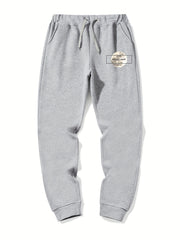 Moon Pattern Casual Stretch Joggers Men s Sweatpants