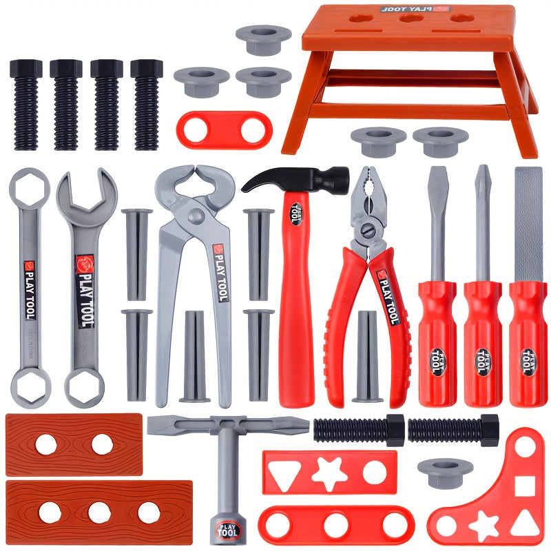 39pcs Repair Tool Box Set Wrench Screwdriver Repair House Toys