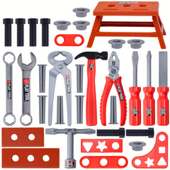 39pcs Repair Tool Box Set Wrench Screwdriver Repair House Toys