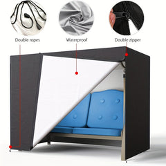 2 Seater Patio Swing Cover Hanging Chair Cover Outdoor Furniture Cover