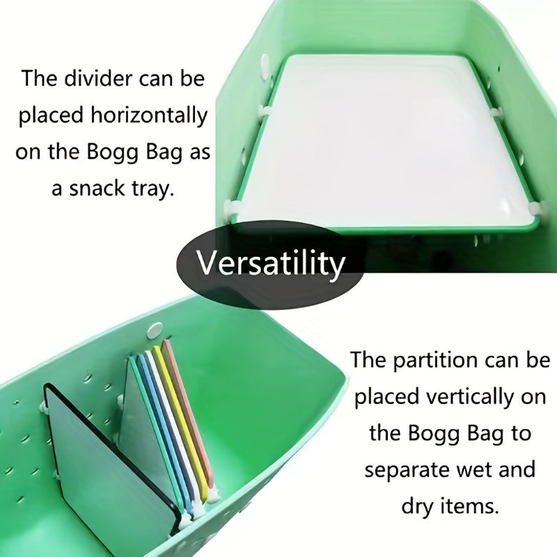 Portable Beach Bag Partition Plastic Reusable Storage Bag