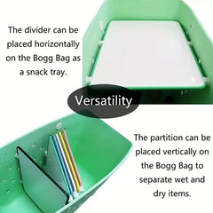 Portable Beach Bag Partition Plastic Reusable Storage Bag
