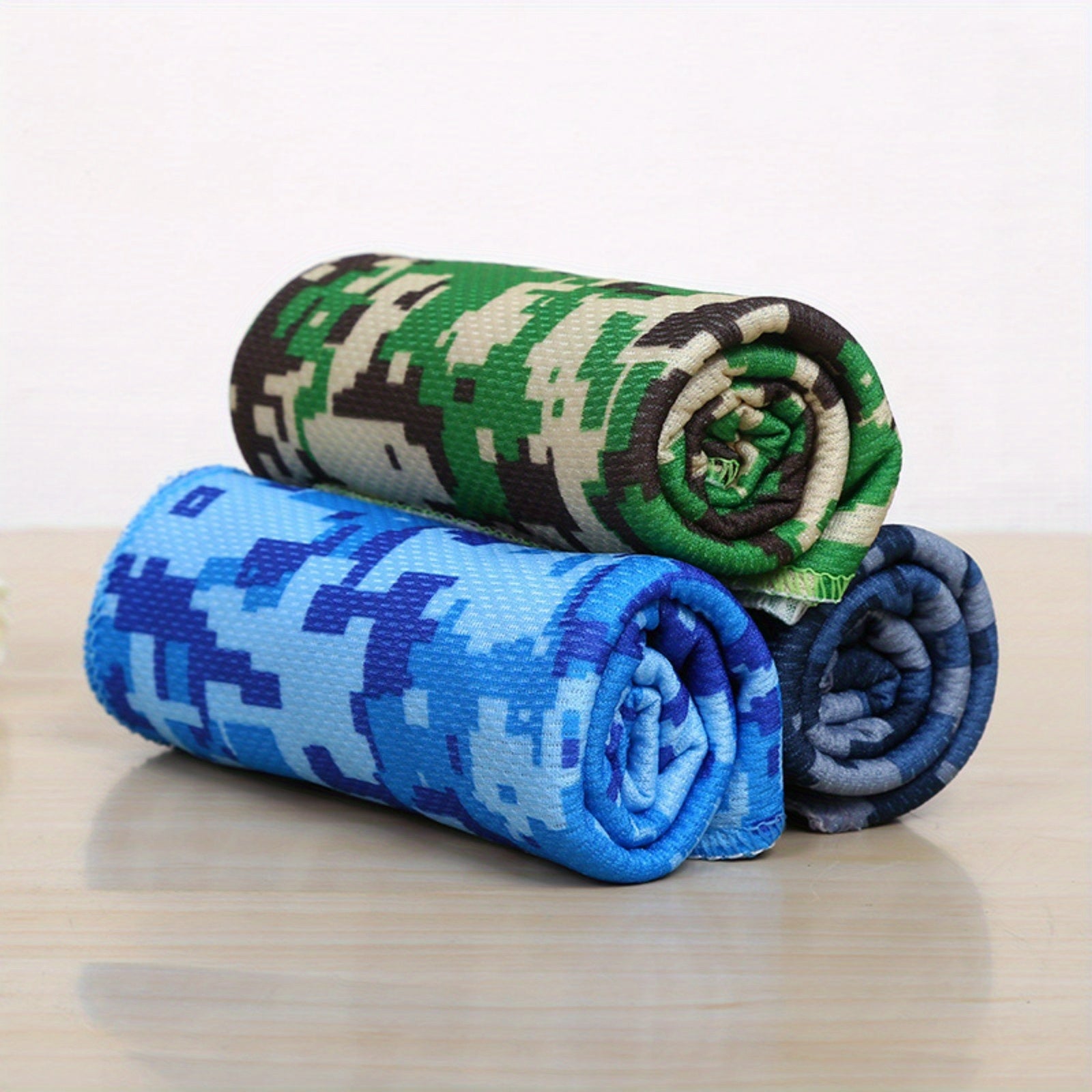 3 Pack Camouflage Print Towels for Heatstroke Prevention