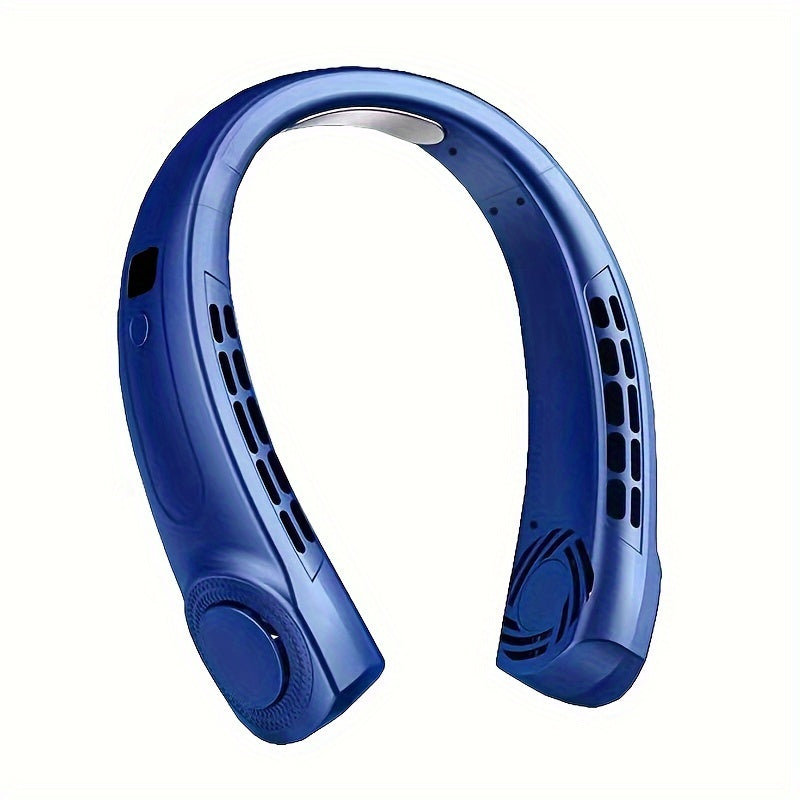USB Hanging Neck Fan with 5 Speeds Digital Display