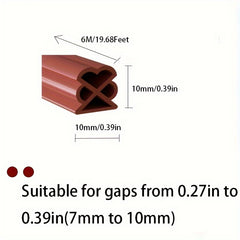 6m Knot Type Door And Window Sealing Strip - Dust-proof Sound Insulation