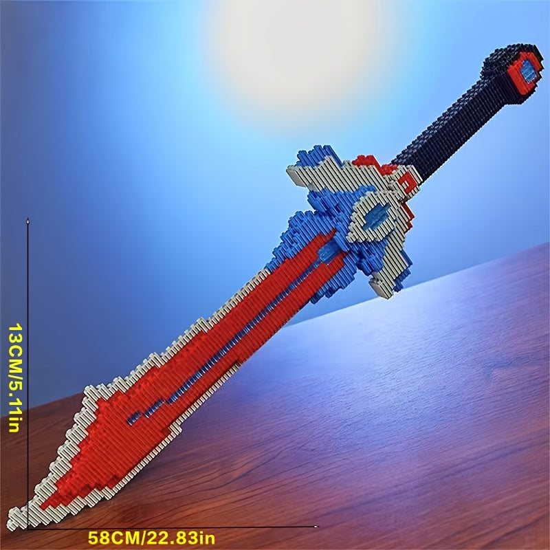 3D Puzzle Sword Building Kit Mixed Colors Educational Party Game