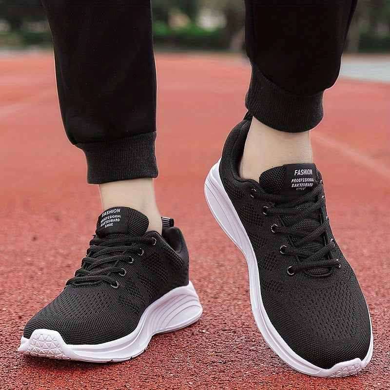 Men's Lace up Sneakers Athletic Shoes for Running Basketball Gym