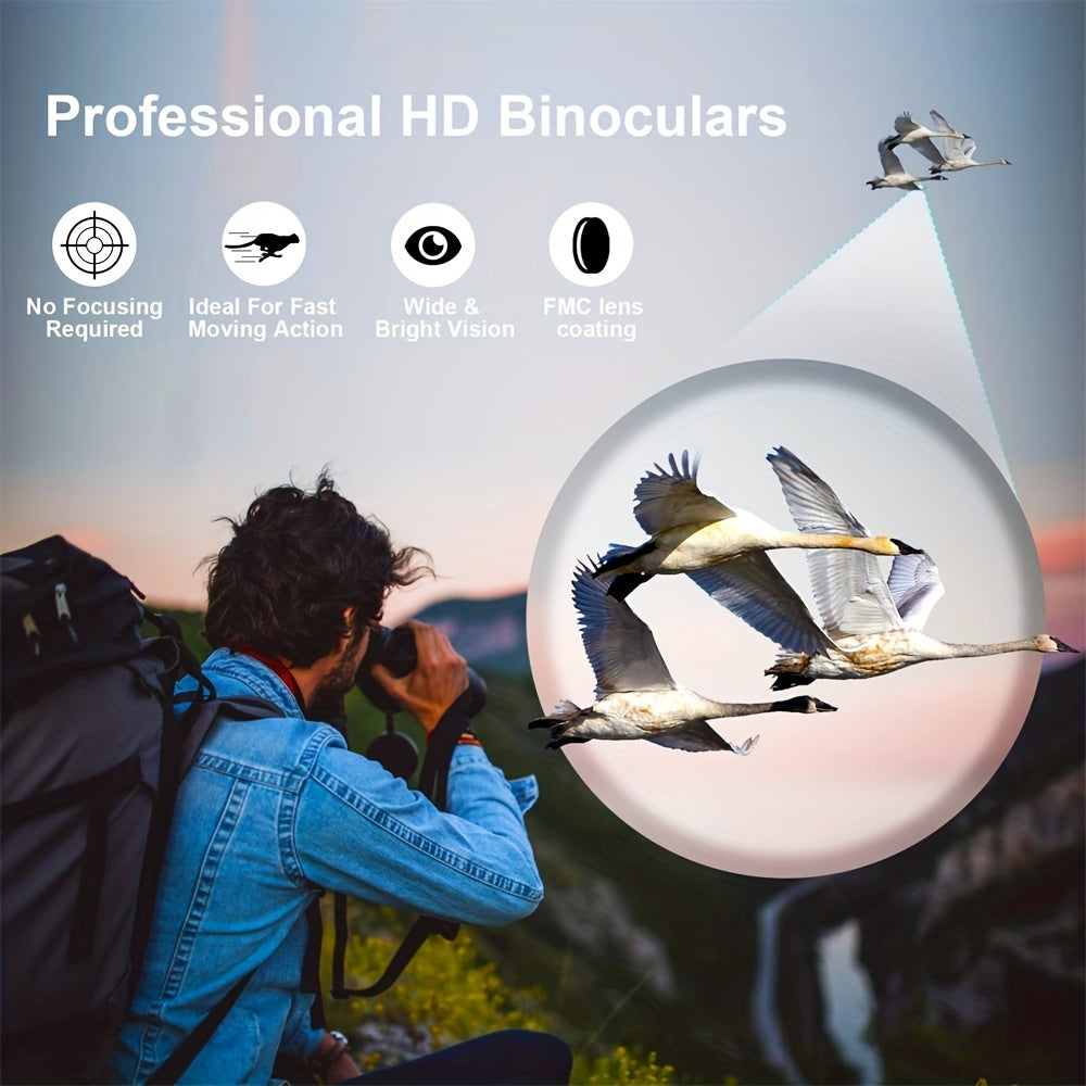 10x42 Binoculars For Adults Kids Bird Watching Travel Wildlife Sports Games