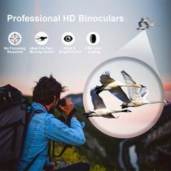 10x42 Binoculars For Adults Kids Bird Watching Travel Wildlife Sports Games