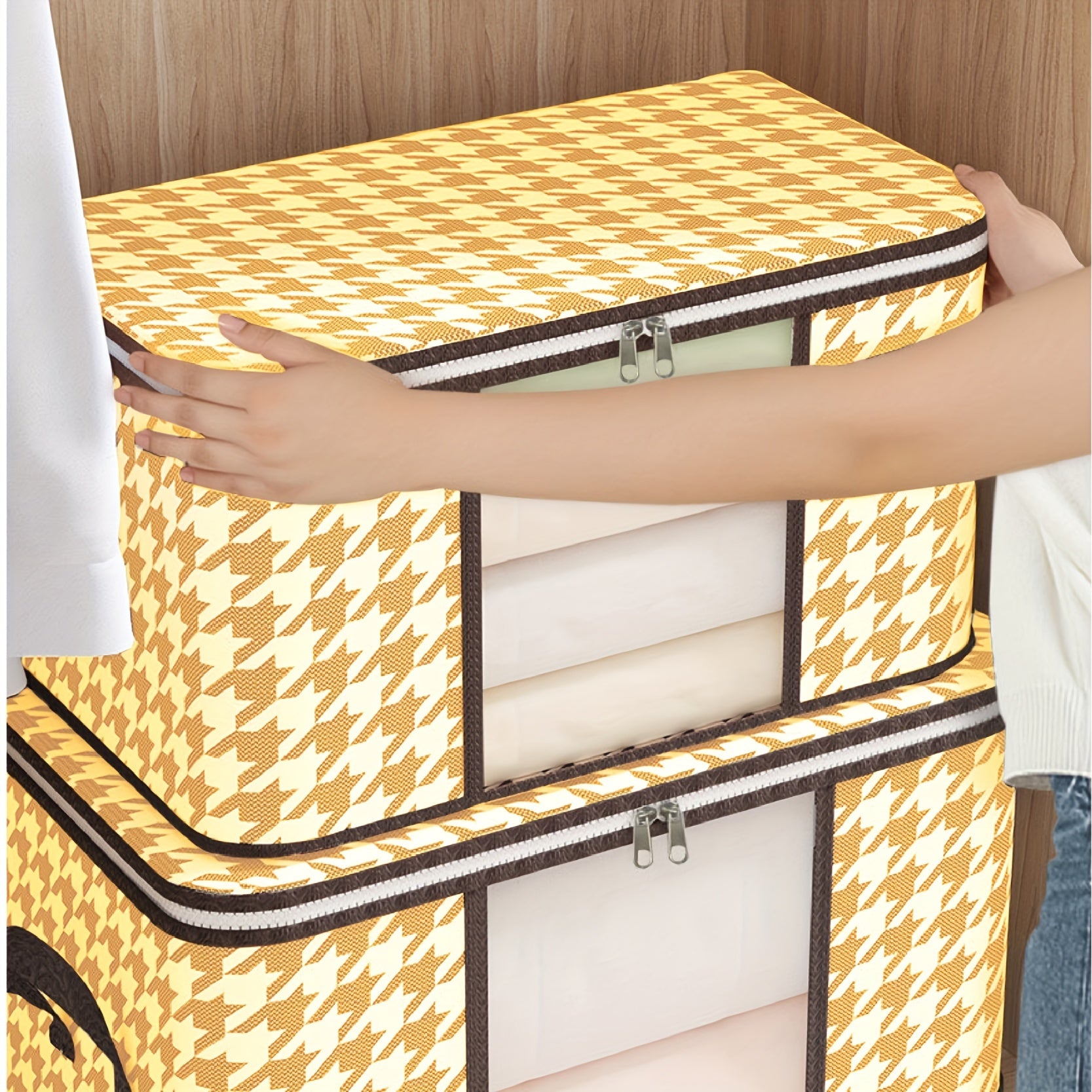 Large Capacity Quilt Storage Bag Portable Clothes Packing Cube Foldable Wardrobe