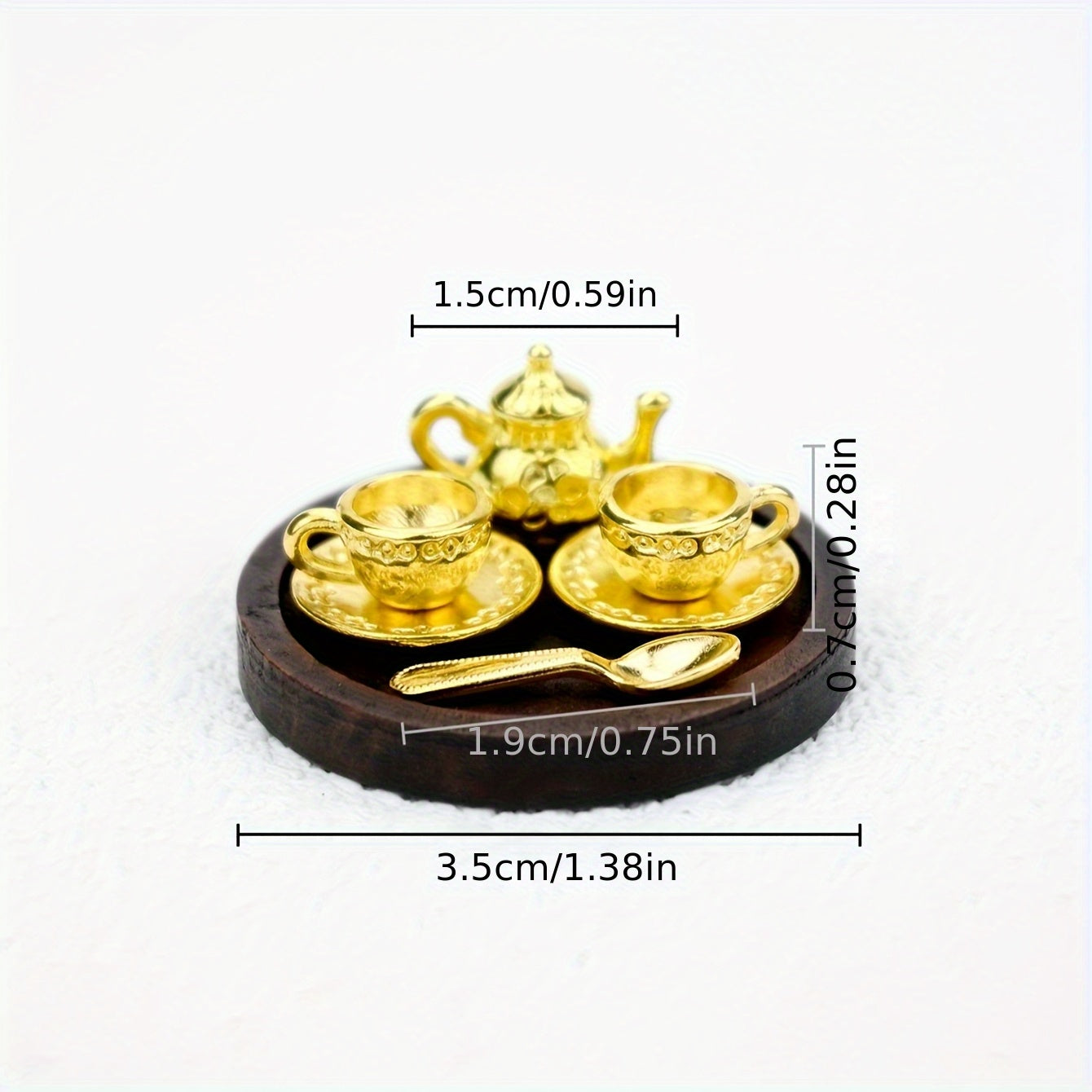 Dollhouse Scene Model Wooden Platter Micro Food Photography Prop Decoration