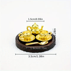 Dollhouse Scene Model Wooden Platter Micro Food Photography Prop Decoration
