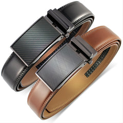 DOOPAI Mens Automatic Leather Ratchet Belts - Waistband For Men