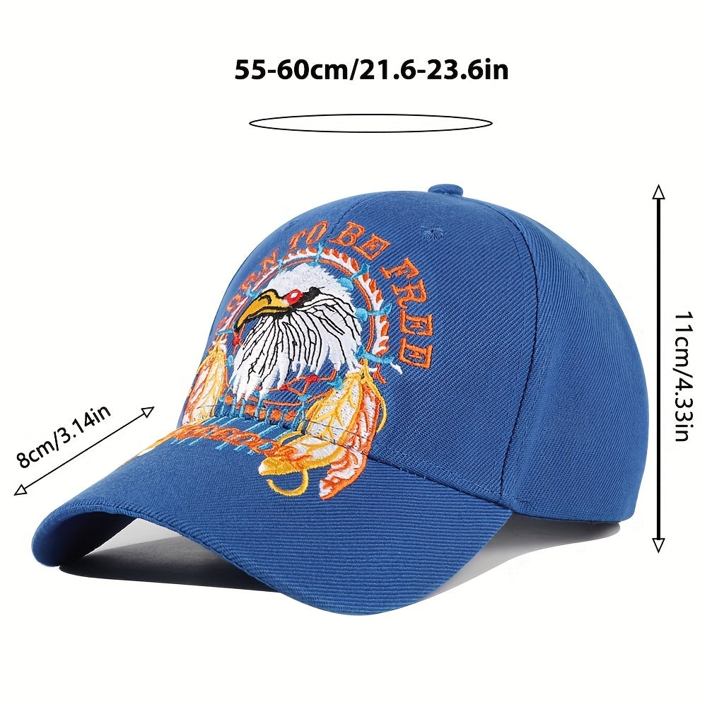Embroidered Eagle Truck Hat Adjustable Sun Protection Baseball Cap