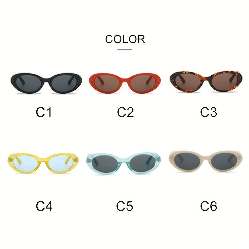 Men's Small Cat Eye Sunglasses UV Protection For Holiday Beach