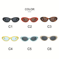 Men's Small Cat Eye Sunglasses UV Protection For Holiday Beach