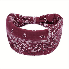 Sports Yoga Headband Flower Printed Quick Drying Hair Accessories