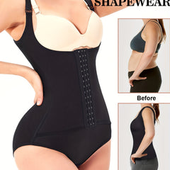 Front Buckle Shaping Bodysuit Tummy Control Butt Lifting Open Bust Body Shaper