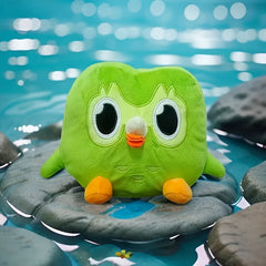 Green Owl Plush Toy Adorable Bird Plush Animal