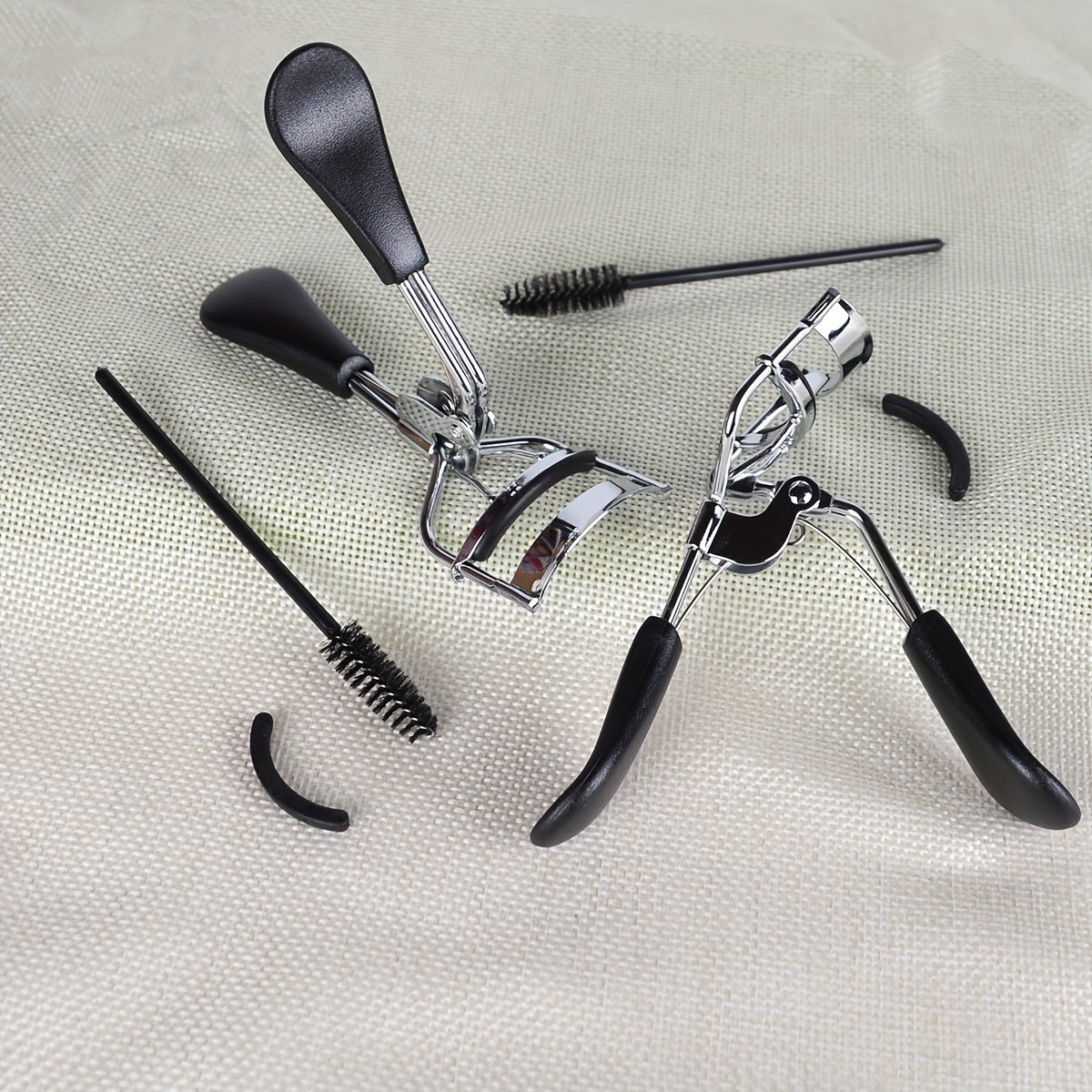 4pcs Eyelash Tools Set False Eyelash Applicator Eyebrow Brush Curlers Comb Tweez