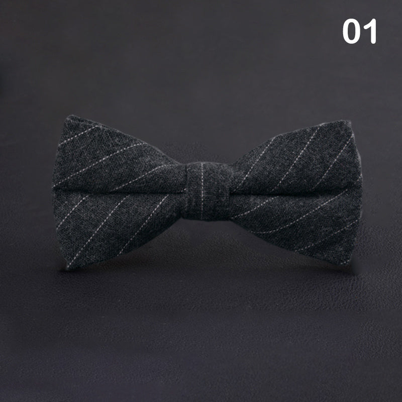Striped Butterfly Bow Ties Cravat For Wedding Party