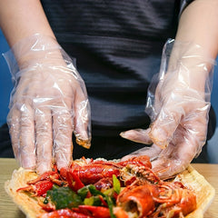 100 Eco Friendly Disposable Gloves for Food Handling Catering
