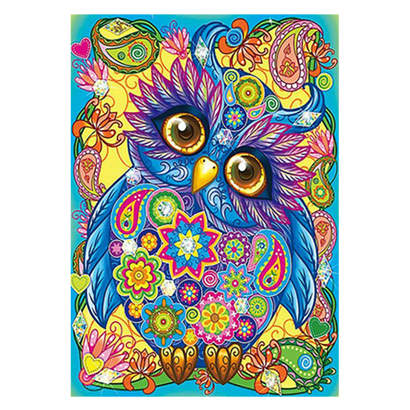 DIY Owl Diamond Art Painting Kit 30x40cm Perfect Gift for Adults and Kids