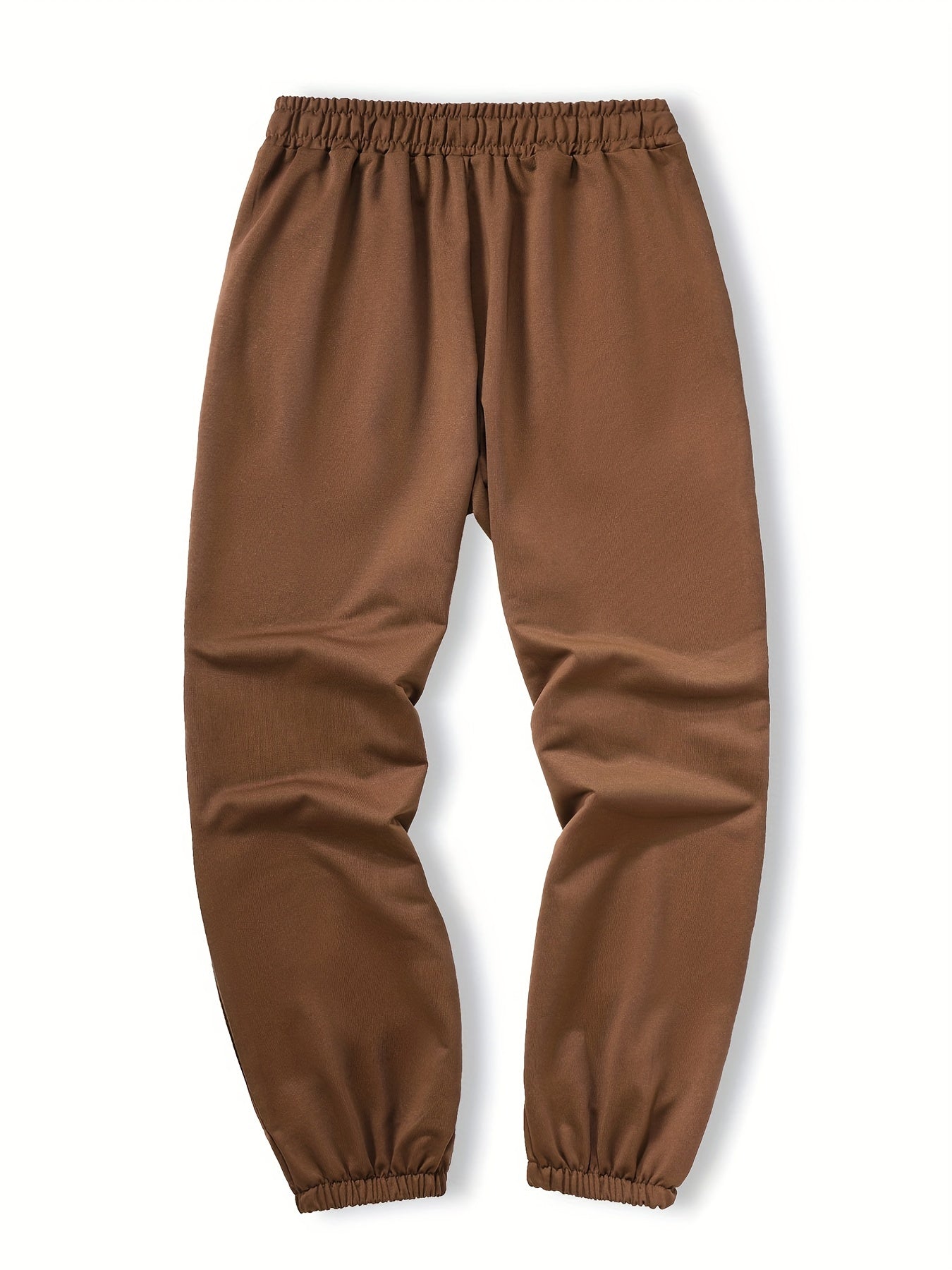 Letter Print Stretch Joggers Men's Casual Sweatpants