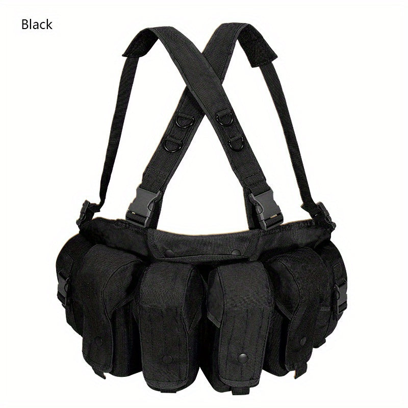 Quadruple Tactical Vest 600D Oxford Cloth Adjustable Training Clothing