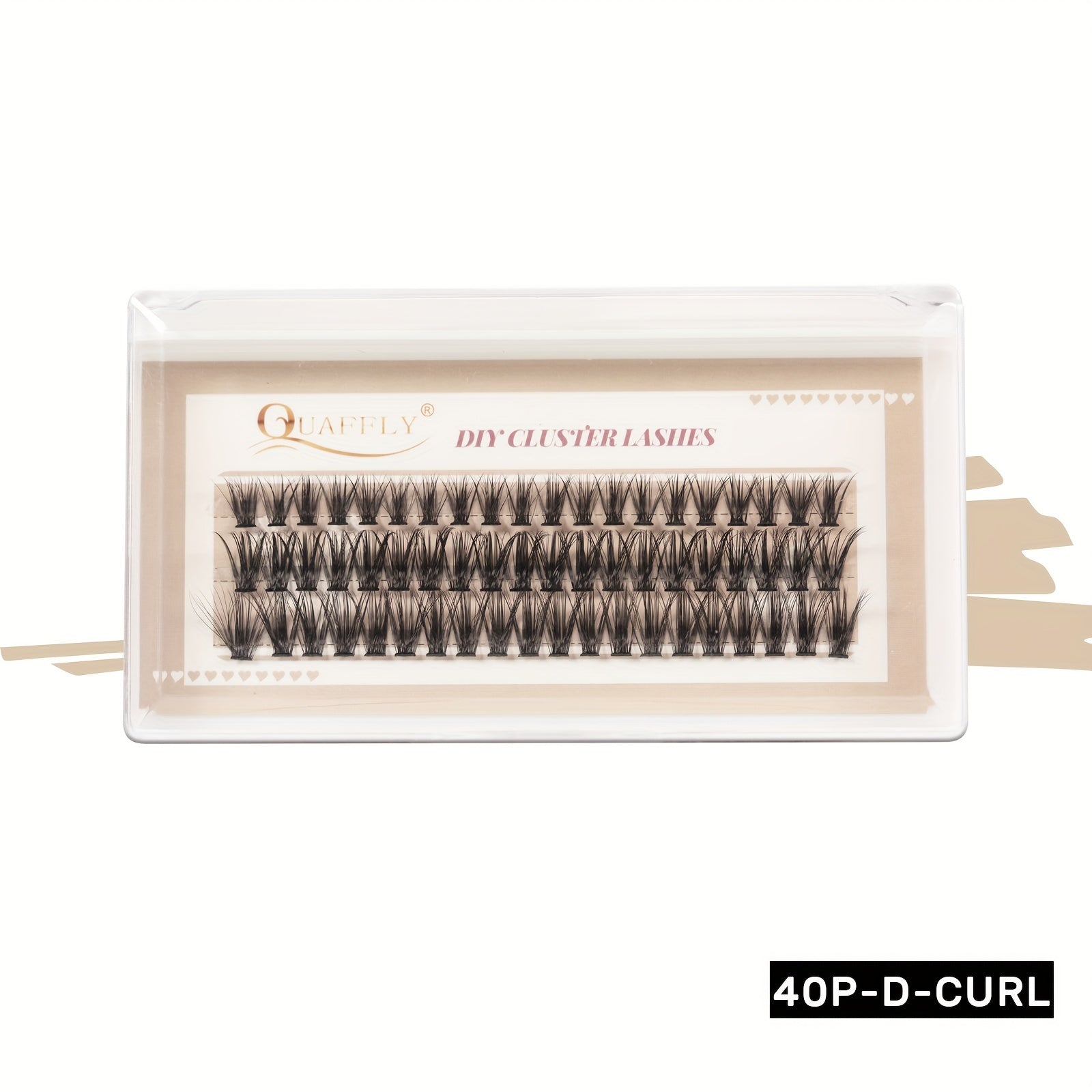 60Pcs Individual Lash Clusters 40P D Curl Soft False Eyelashes