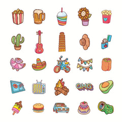 50pcs Waterproof Vinyl Stickers Water Laptop Skateboard