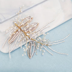 Beaded Rhinestone Wedding Hair Band Headband Bridal Hair Accessory