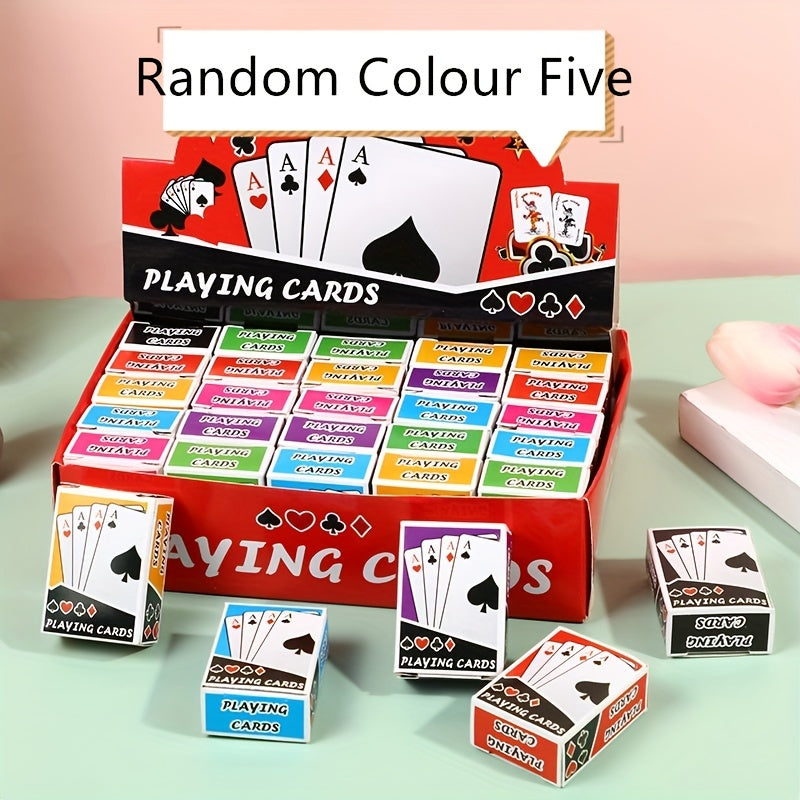 10pcs Mini Poker Cards Compact Magic Props Fun Game Holiday Supplies