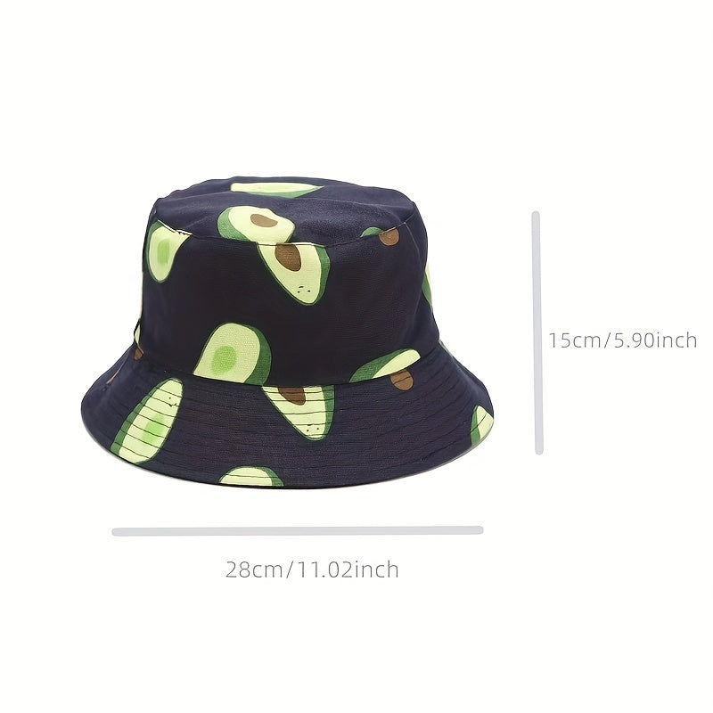 Reversible Bucket Hat Summer Travel Beach Sun Hat Bucket Hat For Men Cotton